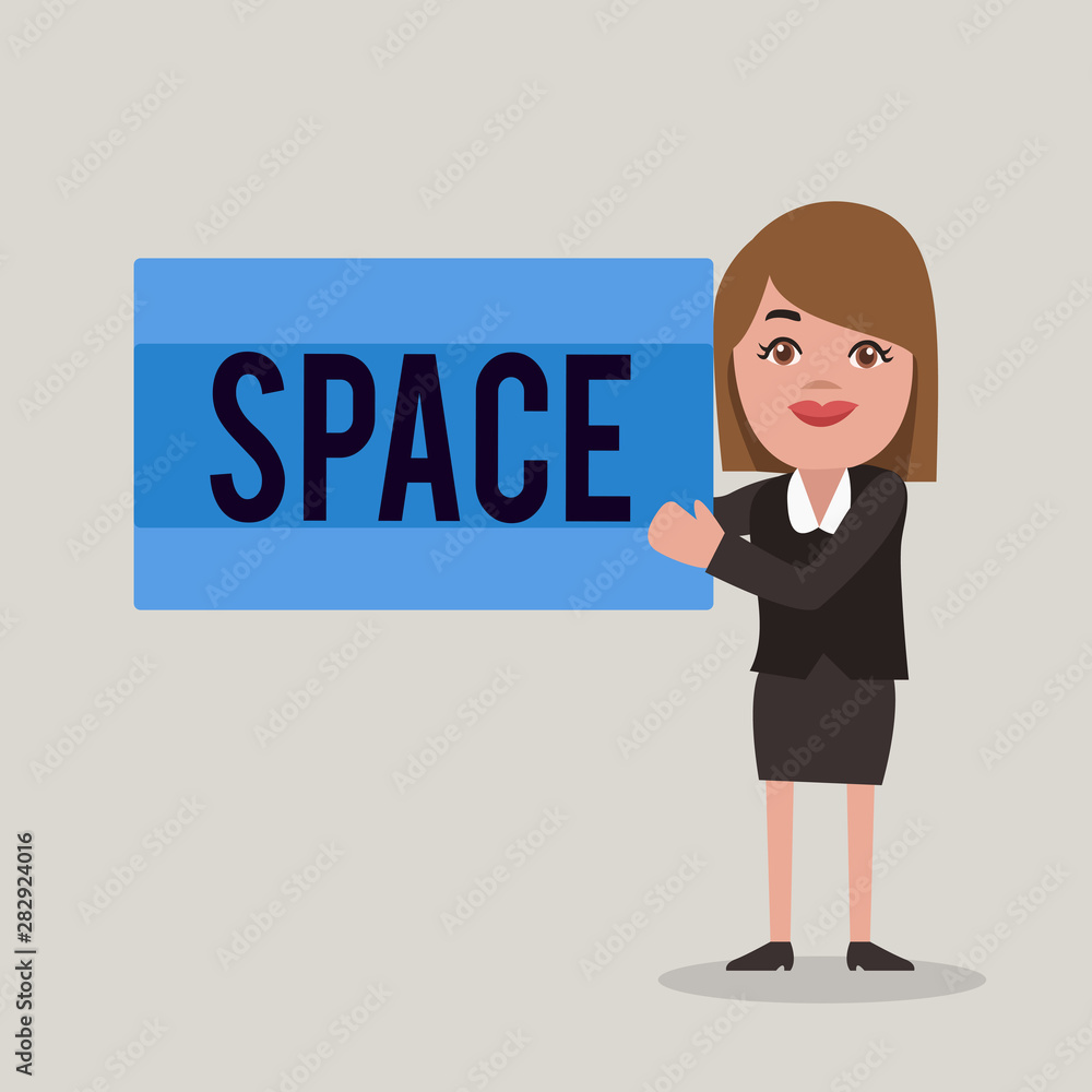 Word writing text Space. Business concept for continuous area or expanse which is free available unoccupied. Word writing text Space. Business concept for continuous area or expanse which is free available unoccupied.