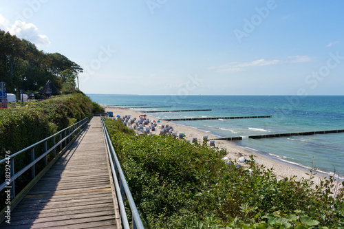 Beach Chairs at Nienhagen Beach  Mecklenburg-Vorpommern  Baltic Sea  Germany