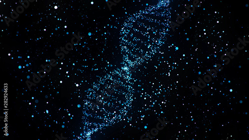 Abstract DNA Particles