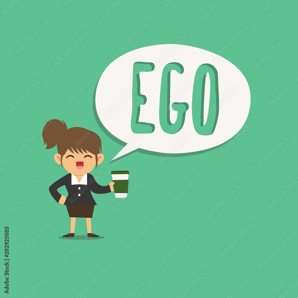 Text sign showing Ego. Conceptual photo Sense of selfesteem selfworth of a person Conscious thinking matter. Text sign showing Ego. Conceptual photo Sense of selfesteem selfworth of a person Conscious thinking matter.