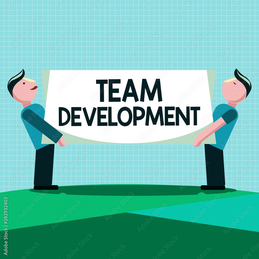 Writing note showing Team Development. Business photo showcasing learn why and how small groups change over time with graphs. Writing note showing Team Development. Business photo showcasing learn why and how small groups change over time with graphs.