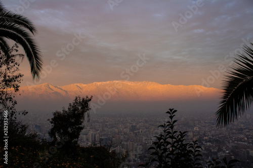 sunset andes