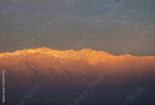 sunset andes