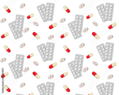 Pattern with pills.