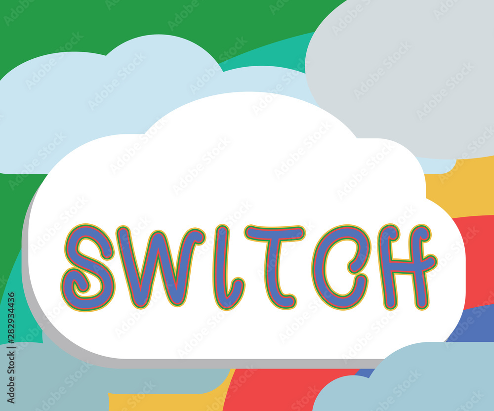 © Zofia - Text sign showing Switch. Conceptual photo device for making and breaking the connection in electric circuit.