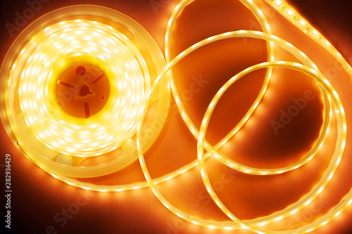 oeange luminous diode strip, eco LED light photo