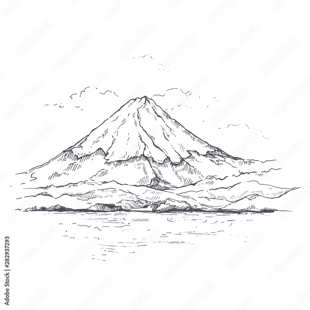 Mount Fuji Drawing