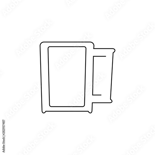 Coffee cup icon. Hot drink symbol