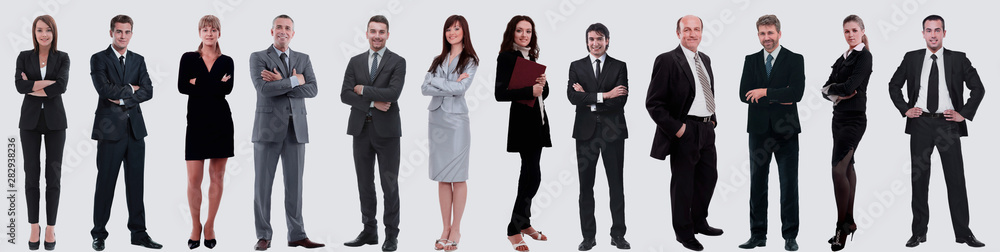 group of successful business people isolated on white group of successful business people isolated on white