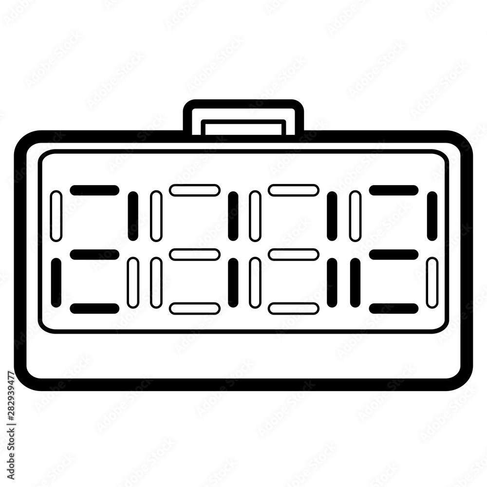 Vector Cartoon Change Board Isolated On White Background