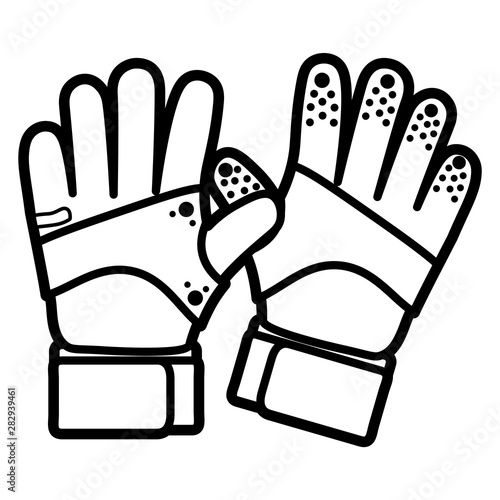 Cartoon Goalkeeper Gloves