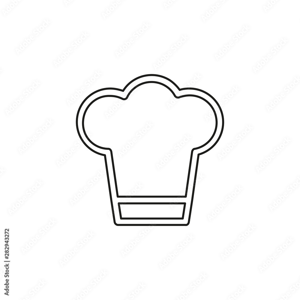 chef cap illustration - restaurant symbol chef cap illustration - restaurant symbol