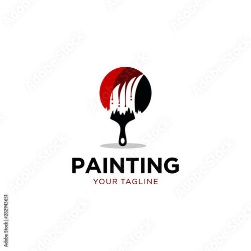 Painting Services Logo Vector Template