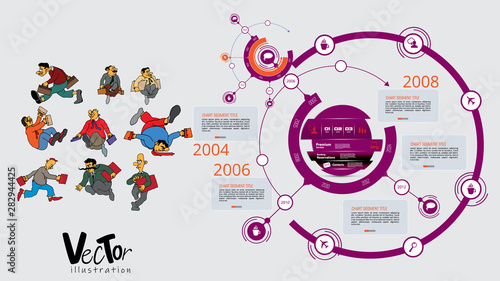 Infographic vector elements for business illustration