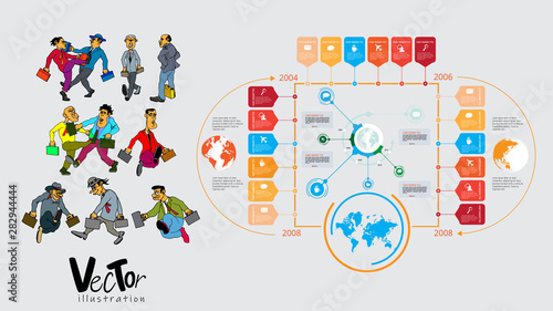 Infographic vector elements for business illustration