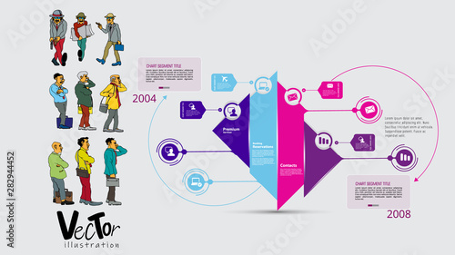 Infographic vector elements for business illustration