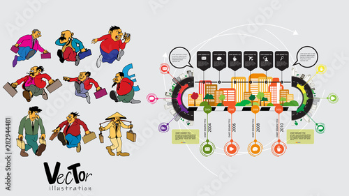 Infographic vector elements for business illustration