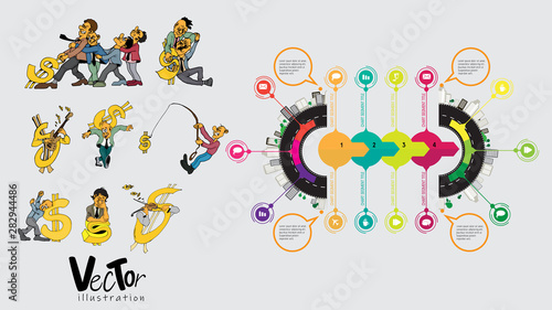 Infographic vector elements for business illustration