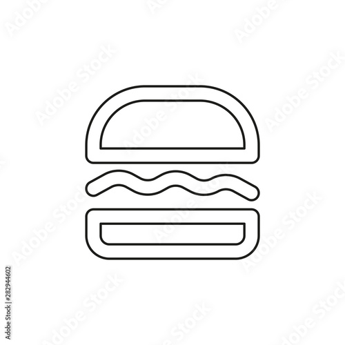 burger sandwich icon - fast food icon