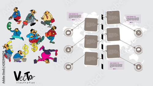 Infographic vector elements for business illustration