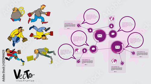 Infographic vector elements for business illustration