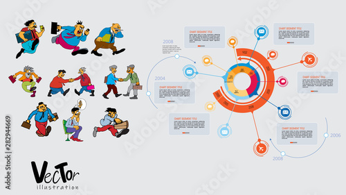 Infographic vector elements for business illustration