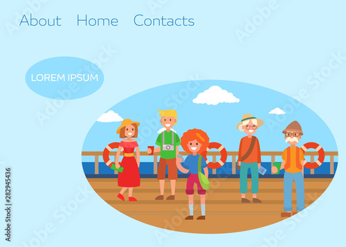 Boat lifesaving ring and safety kits for tourists travelling on water vector illustration. Water lifesaving rescue. Equipment and tools for saving life. Inflatable ring.