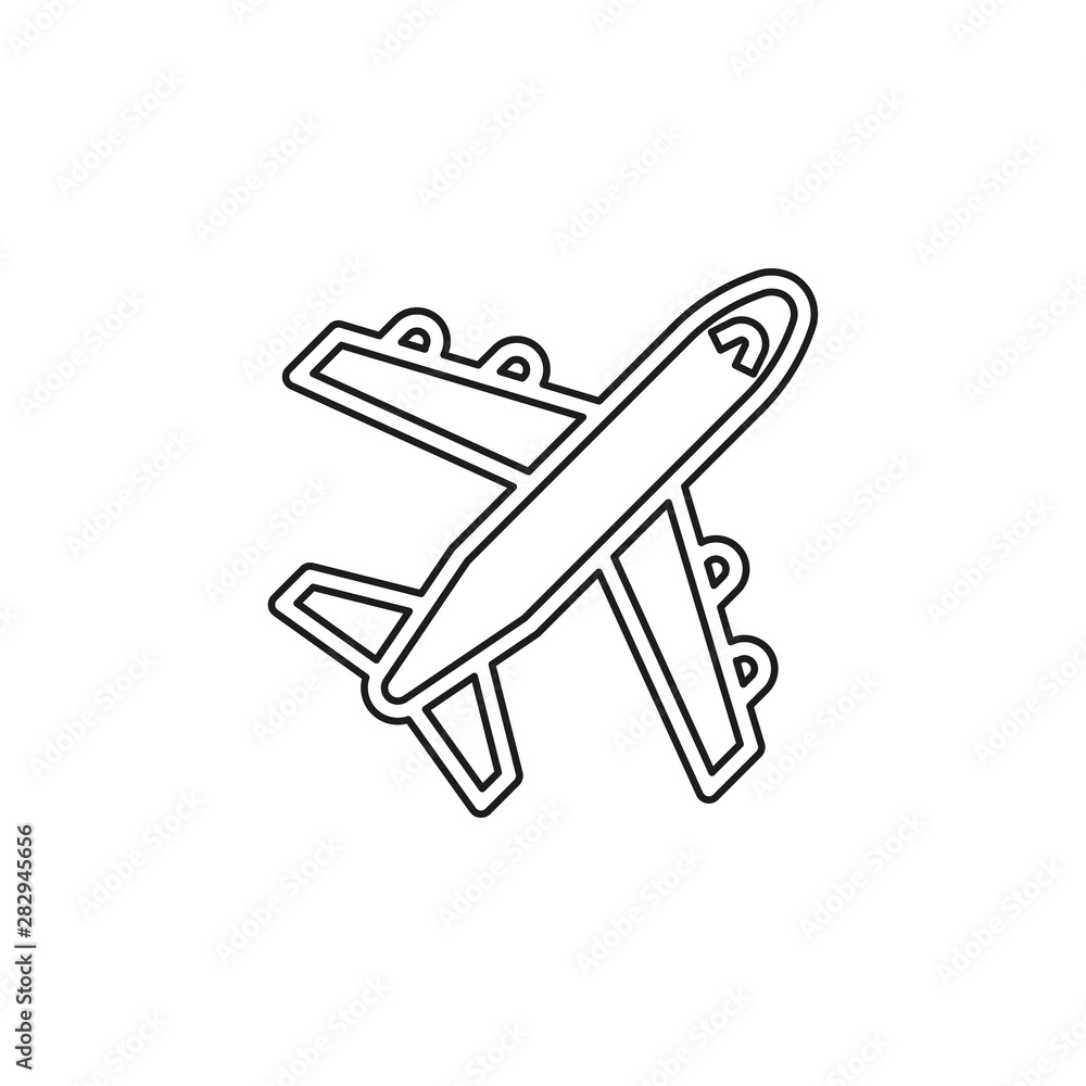 Airplane icon - travel icon - fly