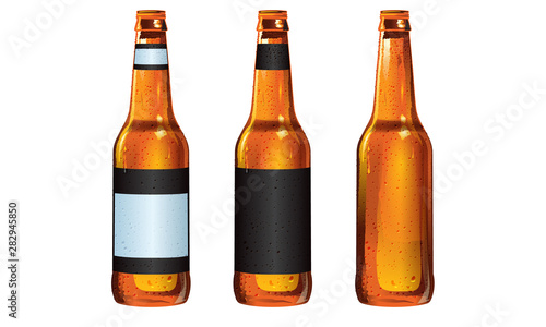 Longneck Beer Bottles with Customizable Labels
