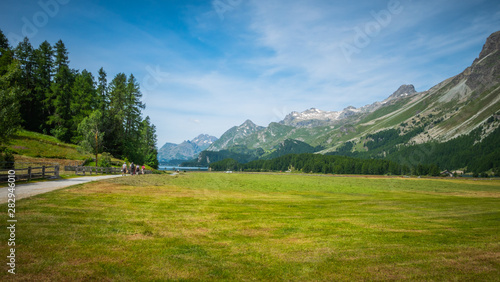 Beautiful Engadin region in Switerland