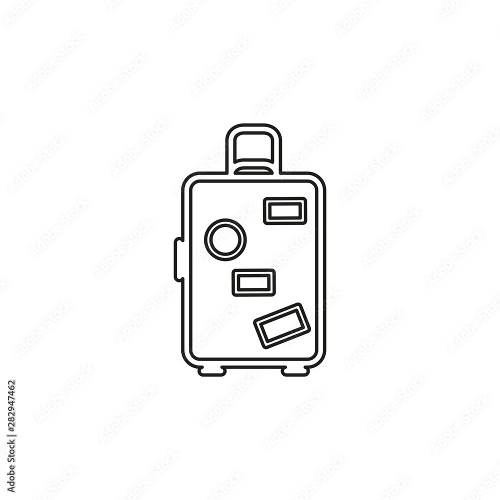 travel luggage icon - travel suitcase