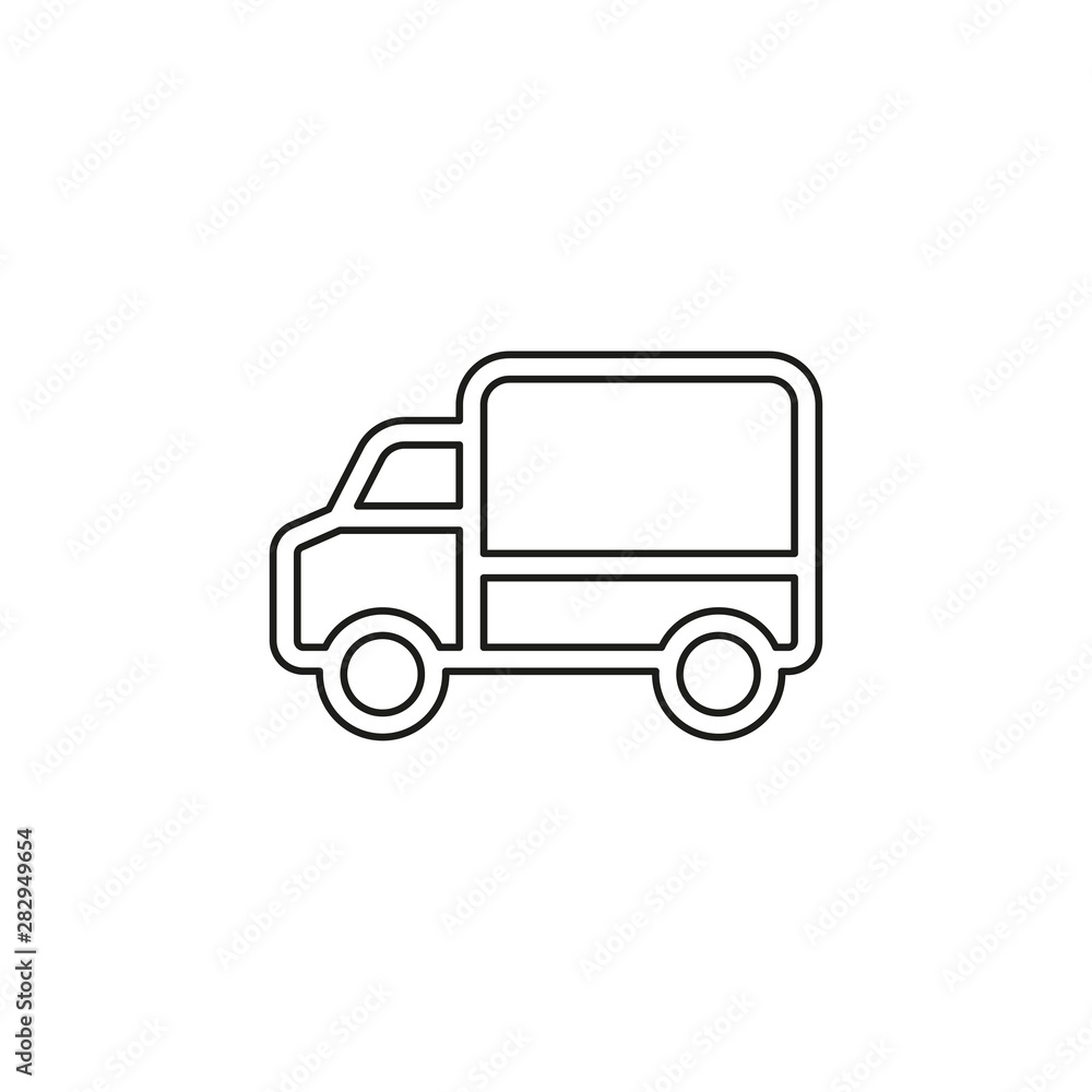 delivery truck icon - shipping symbol