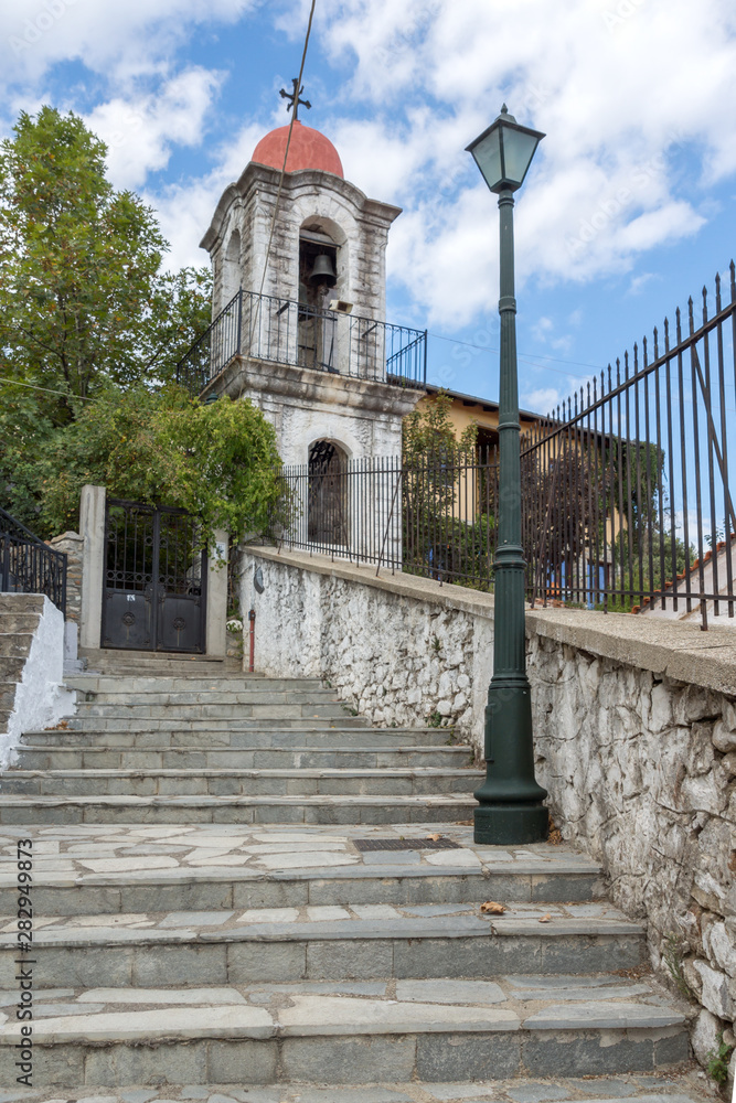 Church of The Akathist Hymn in old town of Xanthi, Greece
