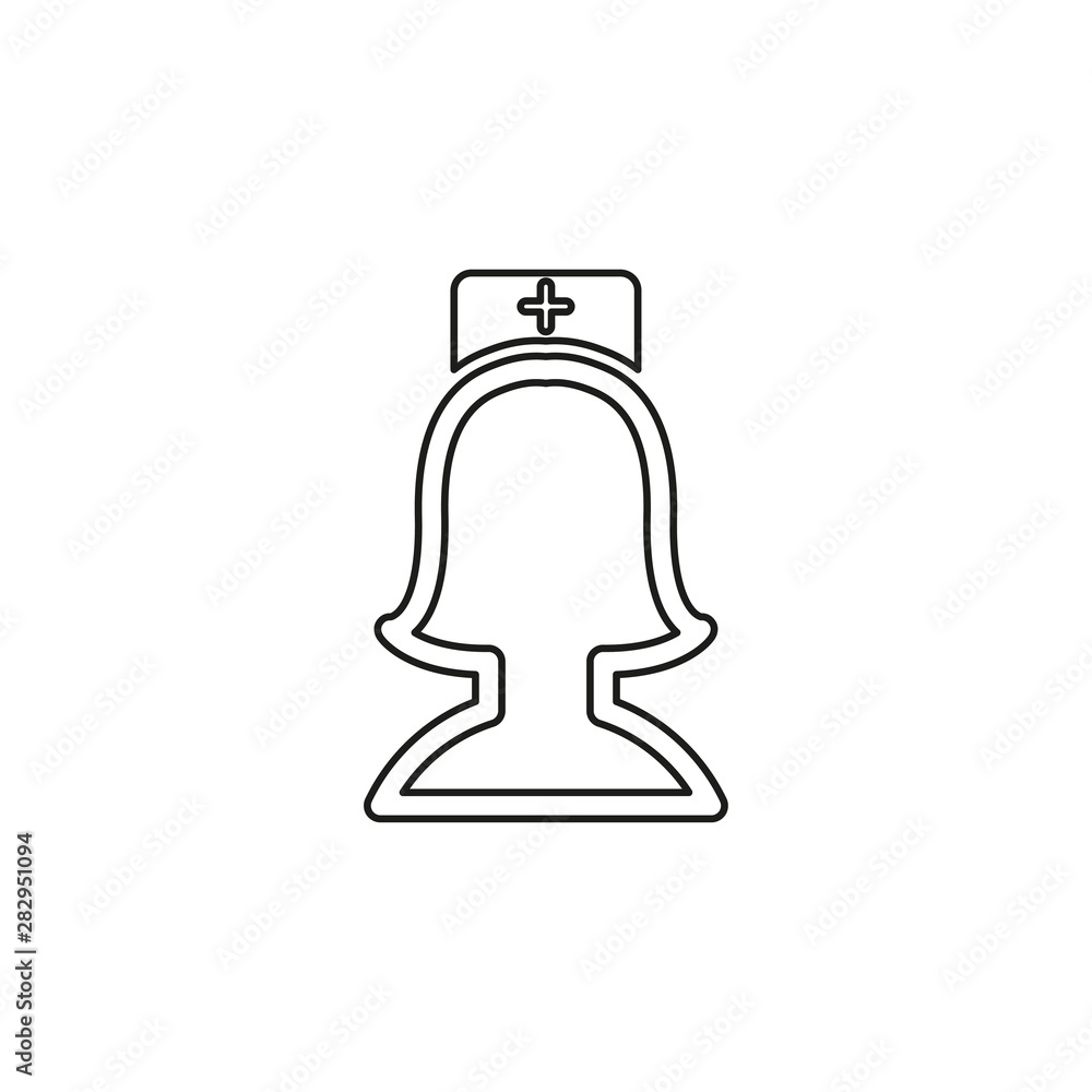 vector nurse illustration - medical icon vector nurse illustration - medical icon