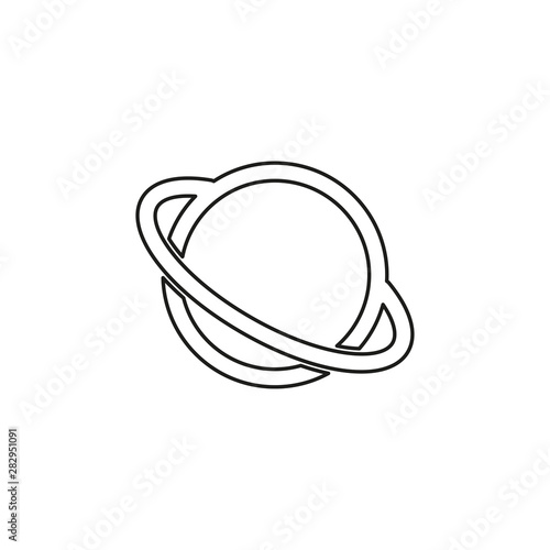 vector saturn planet icon