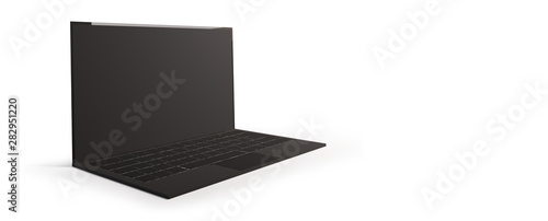 computer isolated on white ...