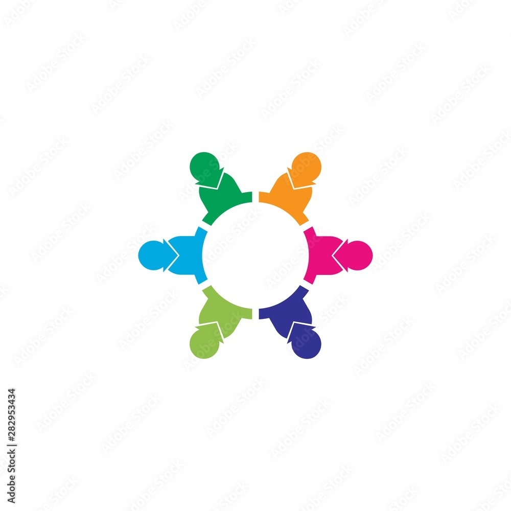 Community logo vector icon illustration Community logo vector icon illustration