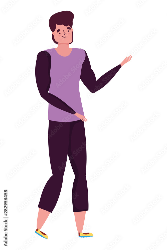 Fototapeta premium Isolated avatar man vector design