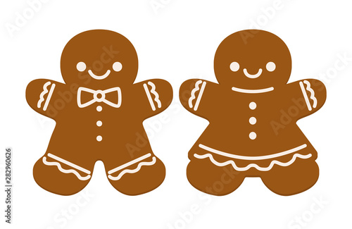 Pair of gingerbread cookies