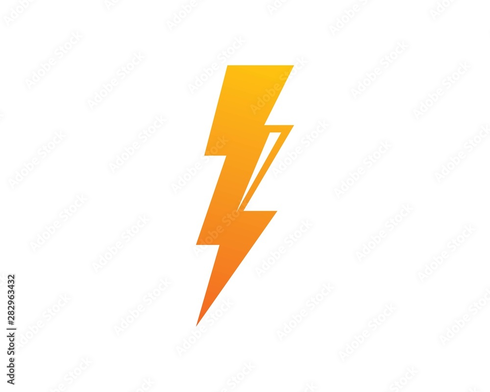 flash thunder bolt illustration vector - obrazy, fototapety, plakaty 