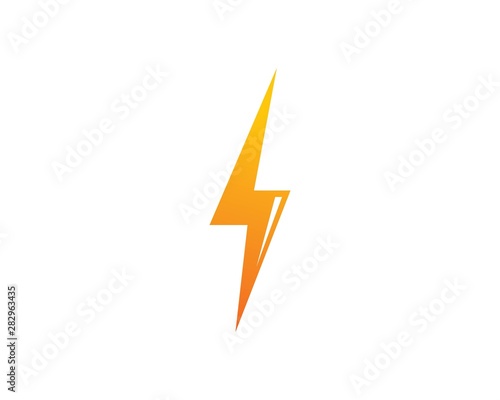 flash thunder bolt illustration vector