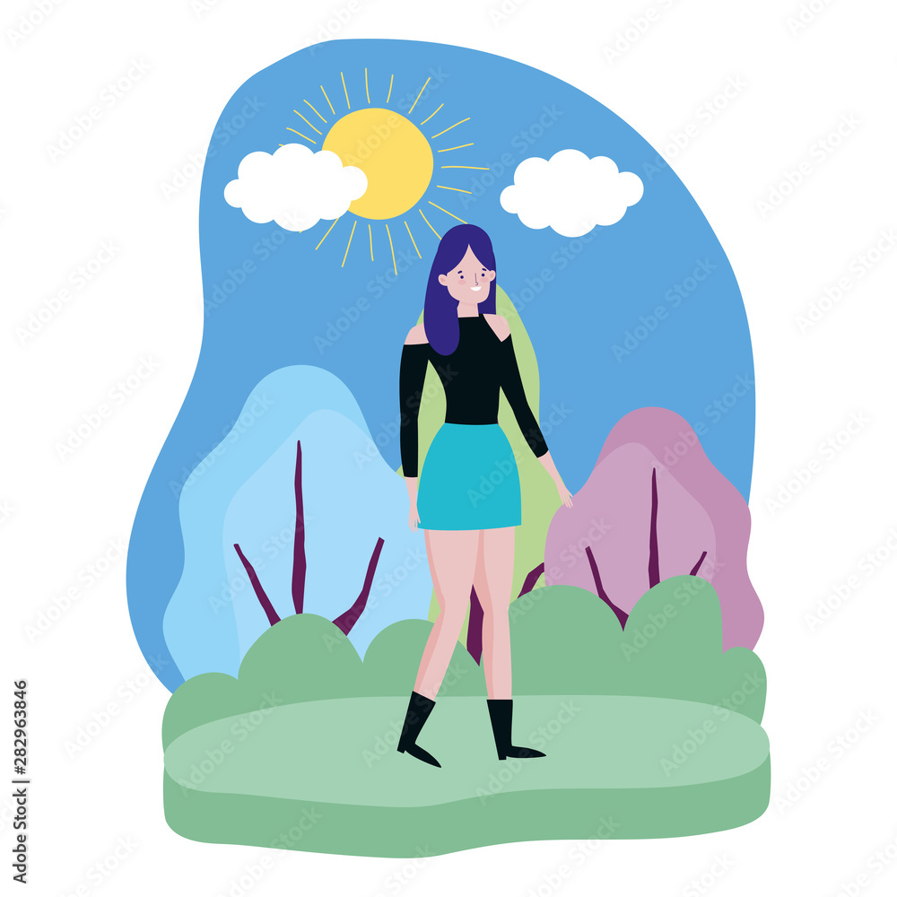 Isolated avatar woman vector design Isolated avatar woman vector design