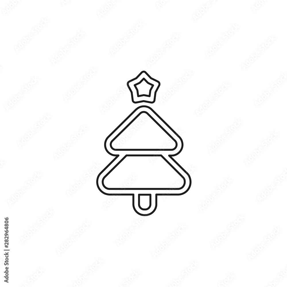vector Christmas tree illustration - xmas vector Christmas tree illustration - xmas