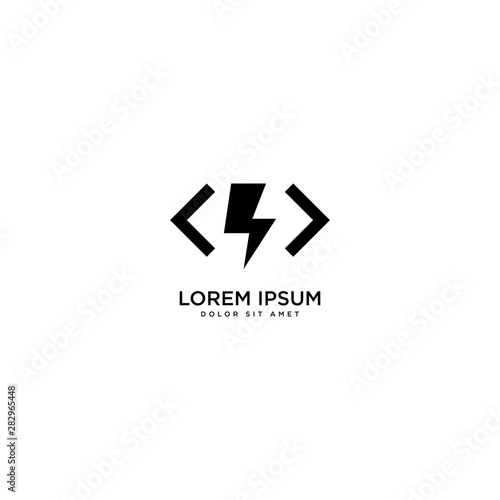 Wallpaper Mural Flash Code Design Vector, Technology Simple Vector Torontodigital.ca