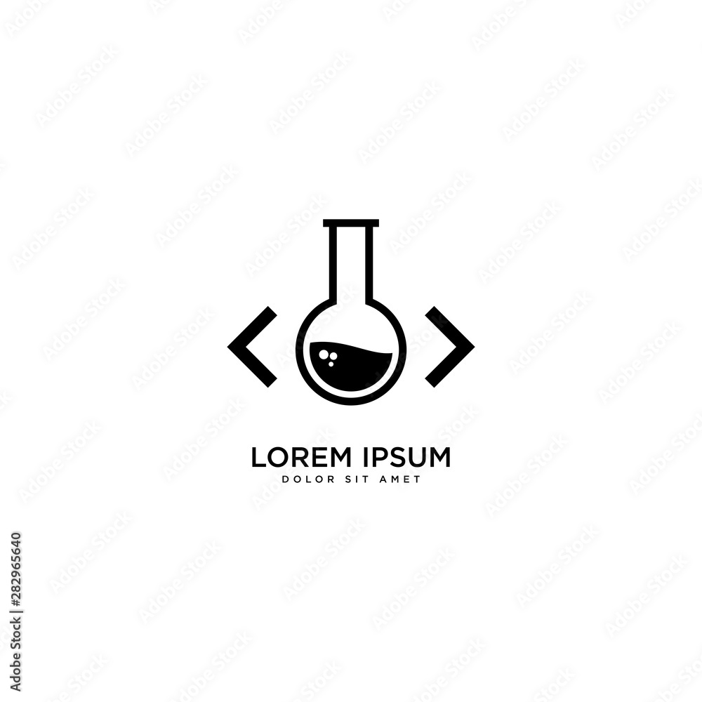Code Lab Design Vector, laboratory simple vector Code Lab Design Vector, laboratory simple vector