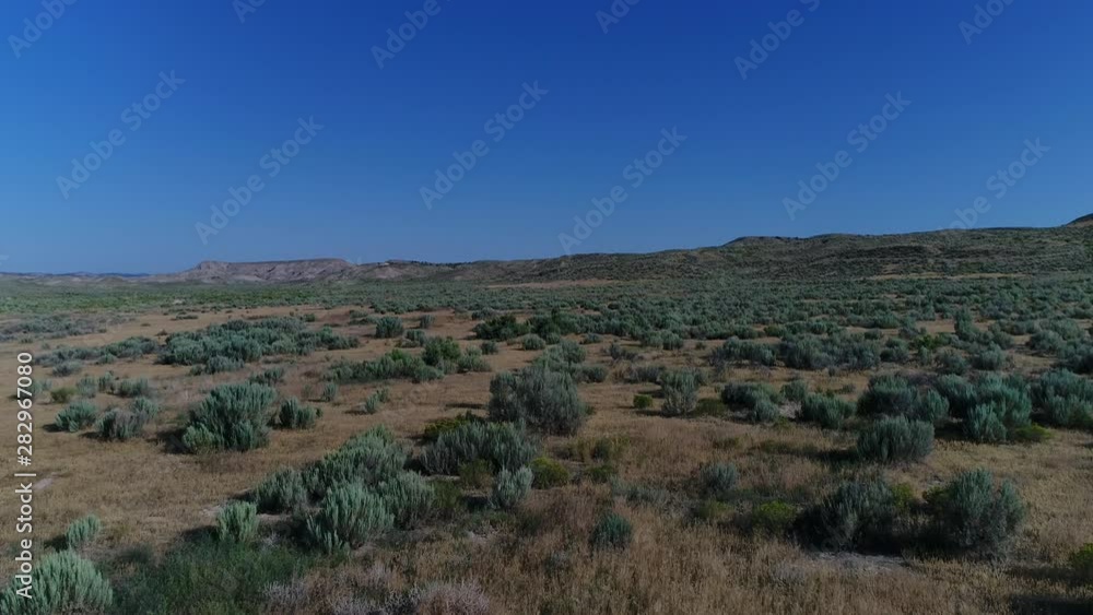 Aerial of an arid badlands area in Colorado Aerial of an arid badlands area in Colorado