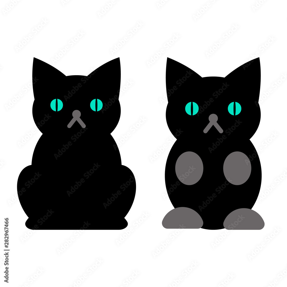 Two black cats Two black cats