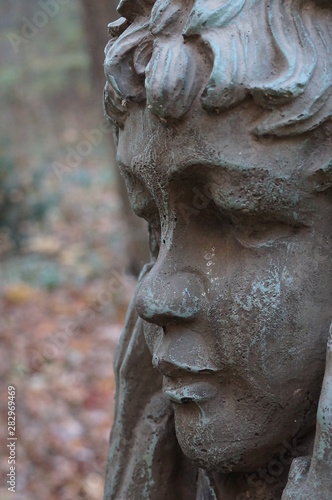 Stone child statue