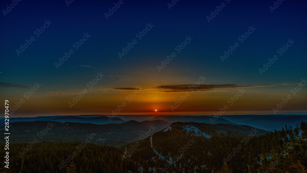 Sonnenaufgang über Nordschwarzwald Sonnenaufgang über Nordschwarzwald