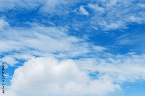 blue sky background with white clouds